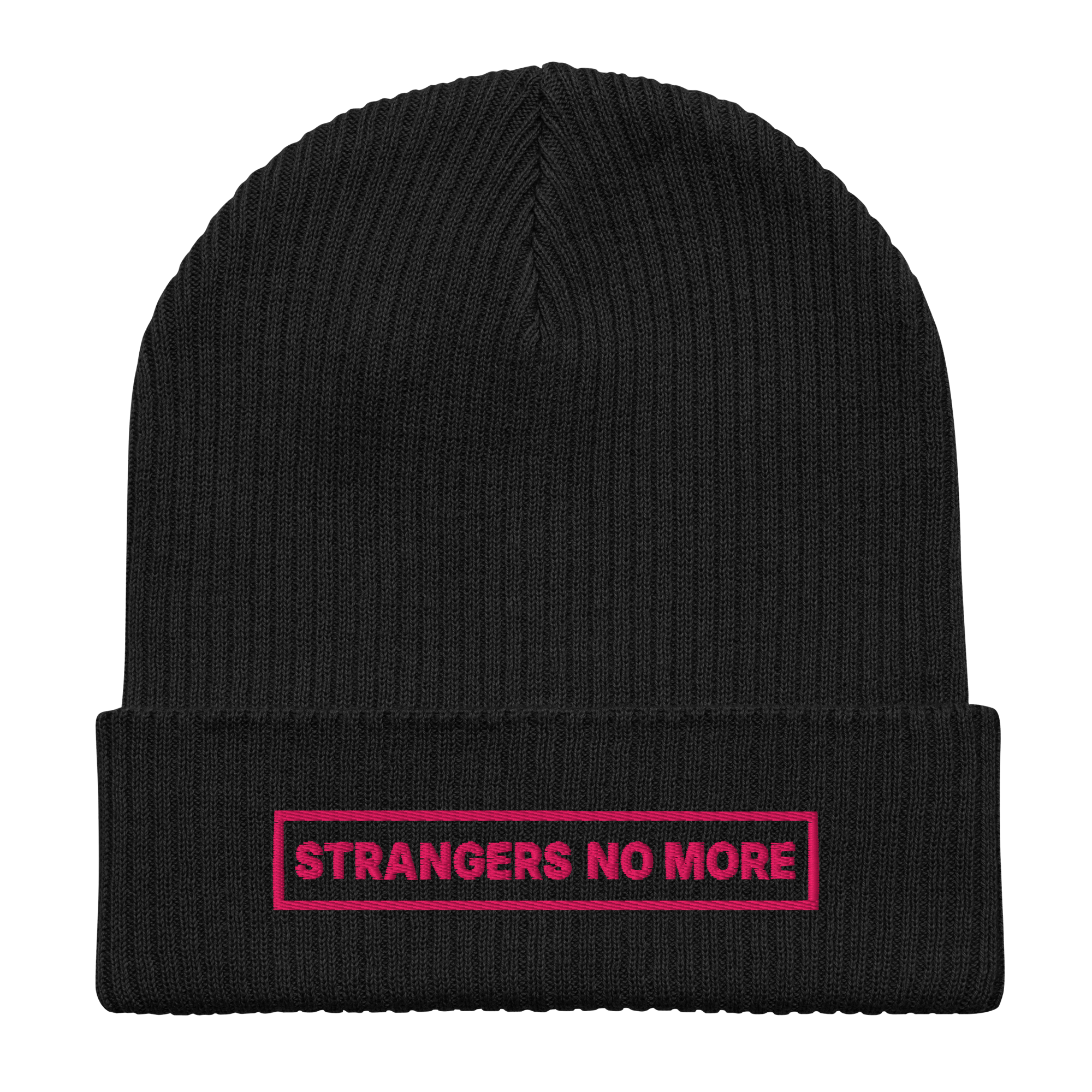 Pink Logo SNM Organic Cotton Embroidered Beanie
