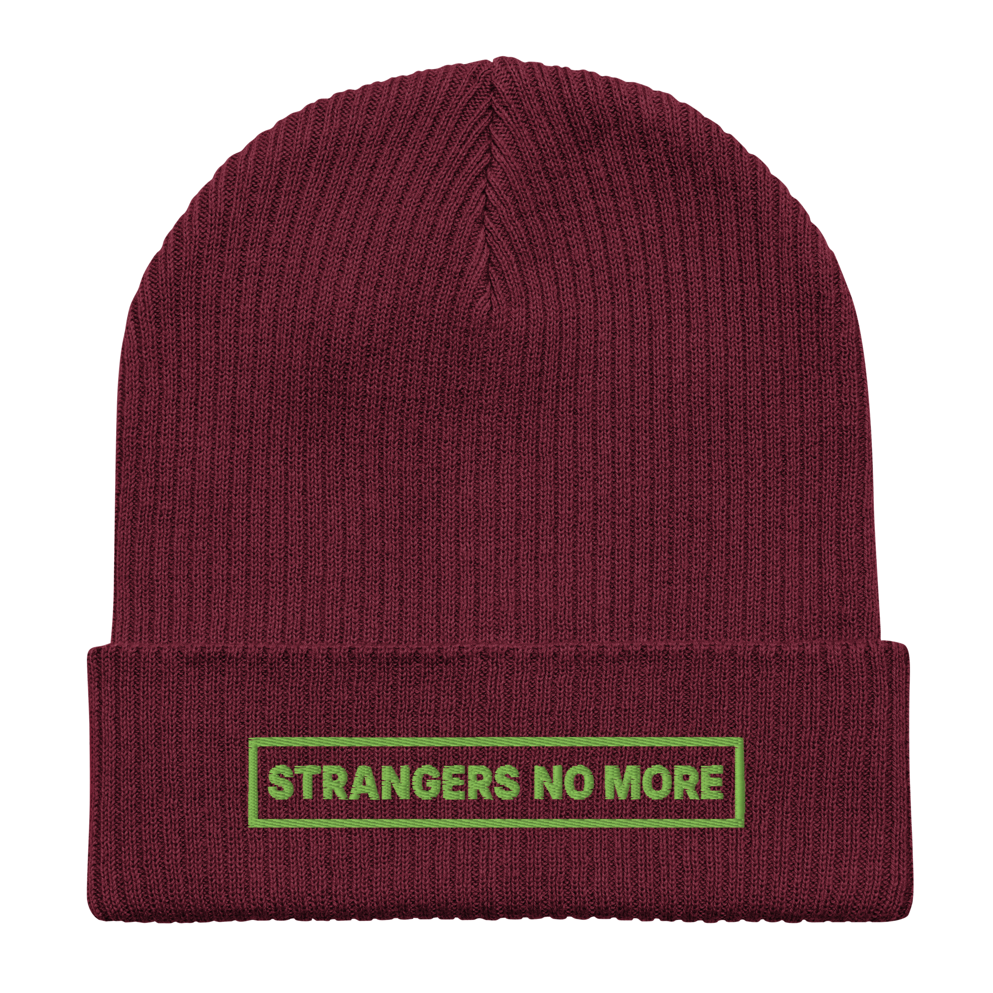 Green Logo SNM Organic Cotton Embroidered Beanie