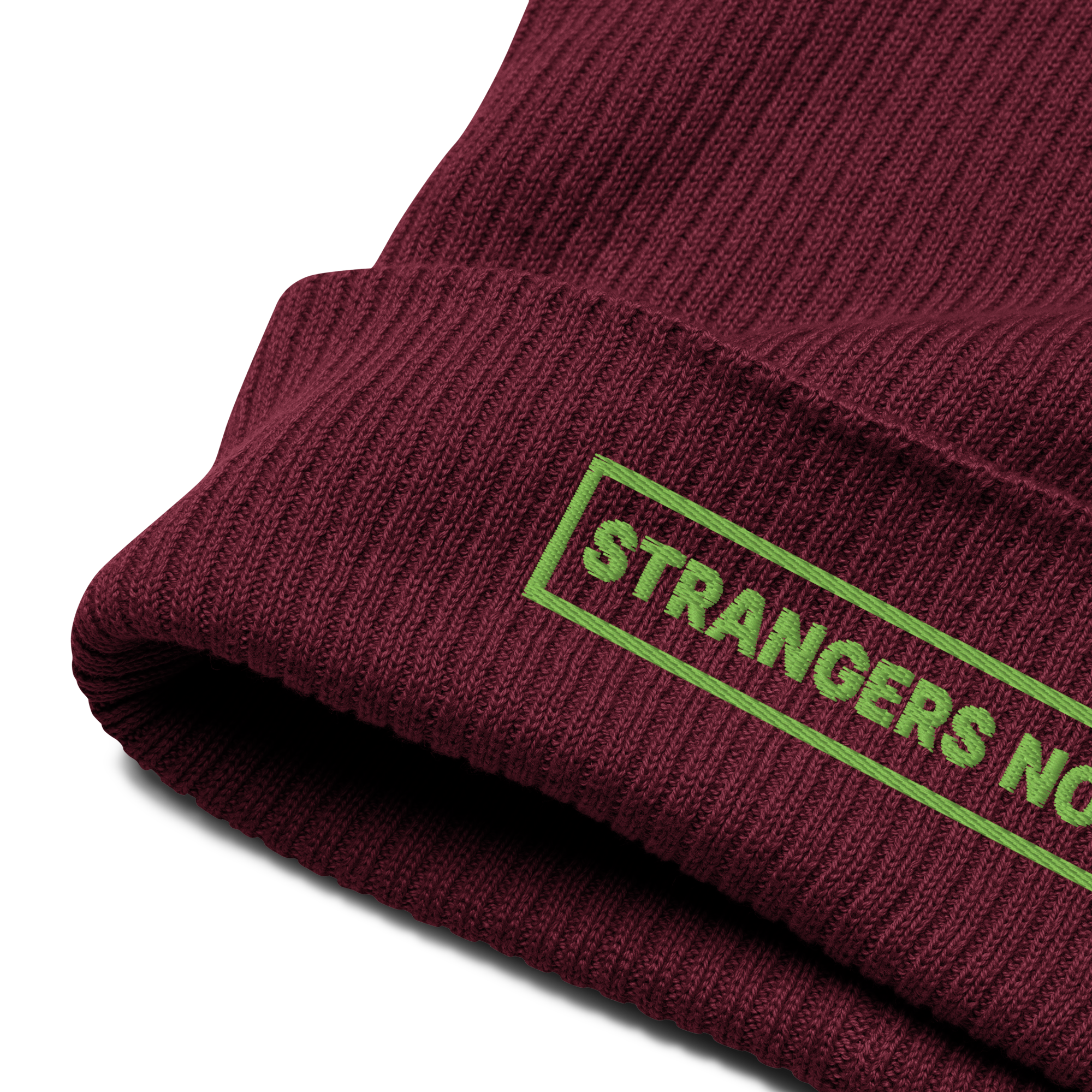 Green Logo SNM Organic Cotton Embroidered Beanie