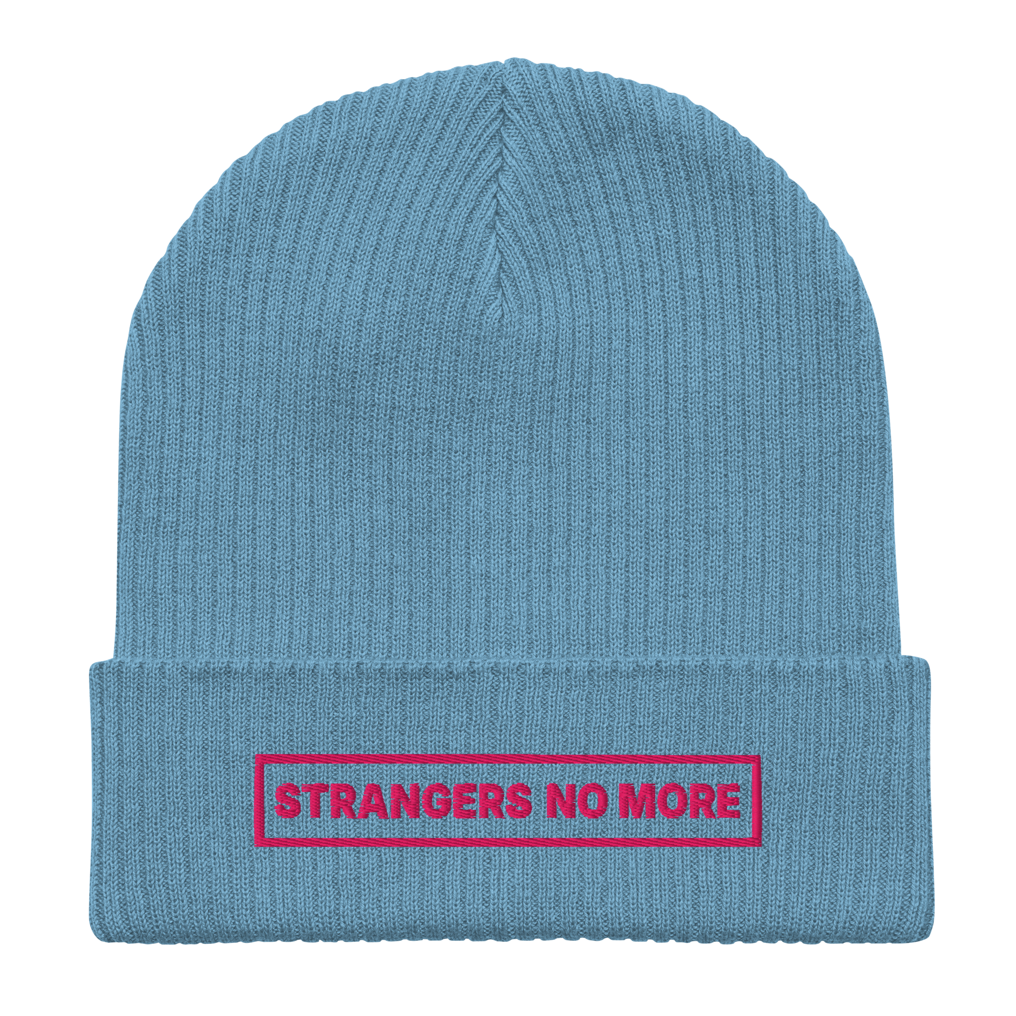 Pink Logo SNM Organic Cotton Embroidered Beanie
