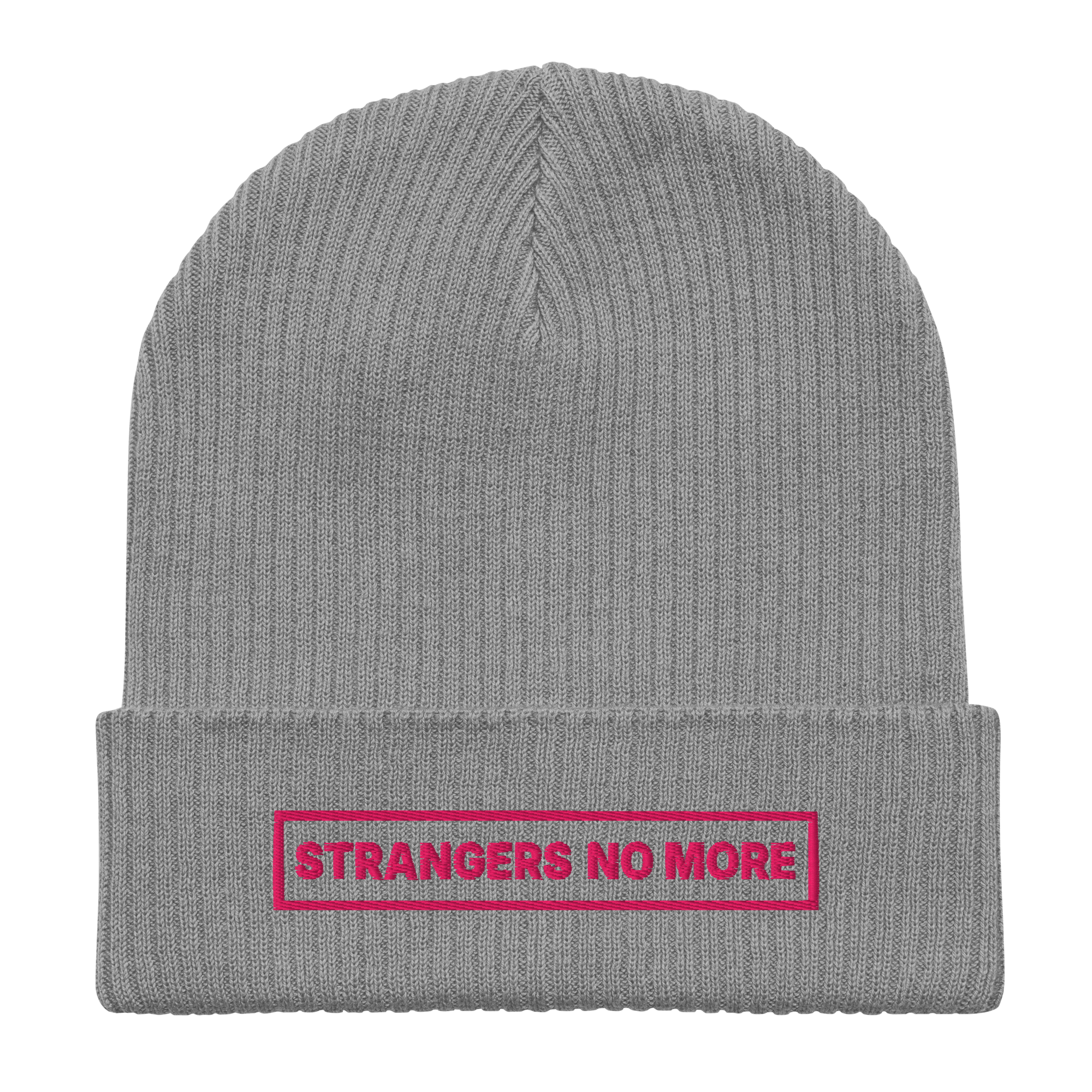 Pink Logo SNM Organic Cotton Embroidered Beanie