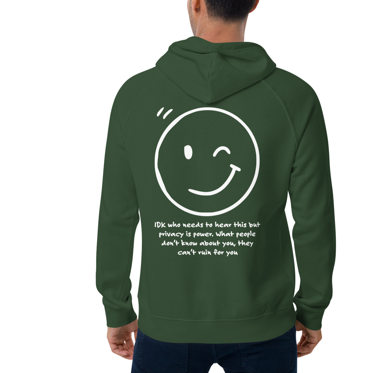 IDK... Privacy Is Power Organic Cotton Embroidered Hoodie // Unisex