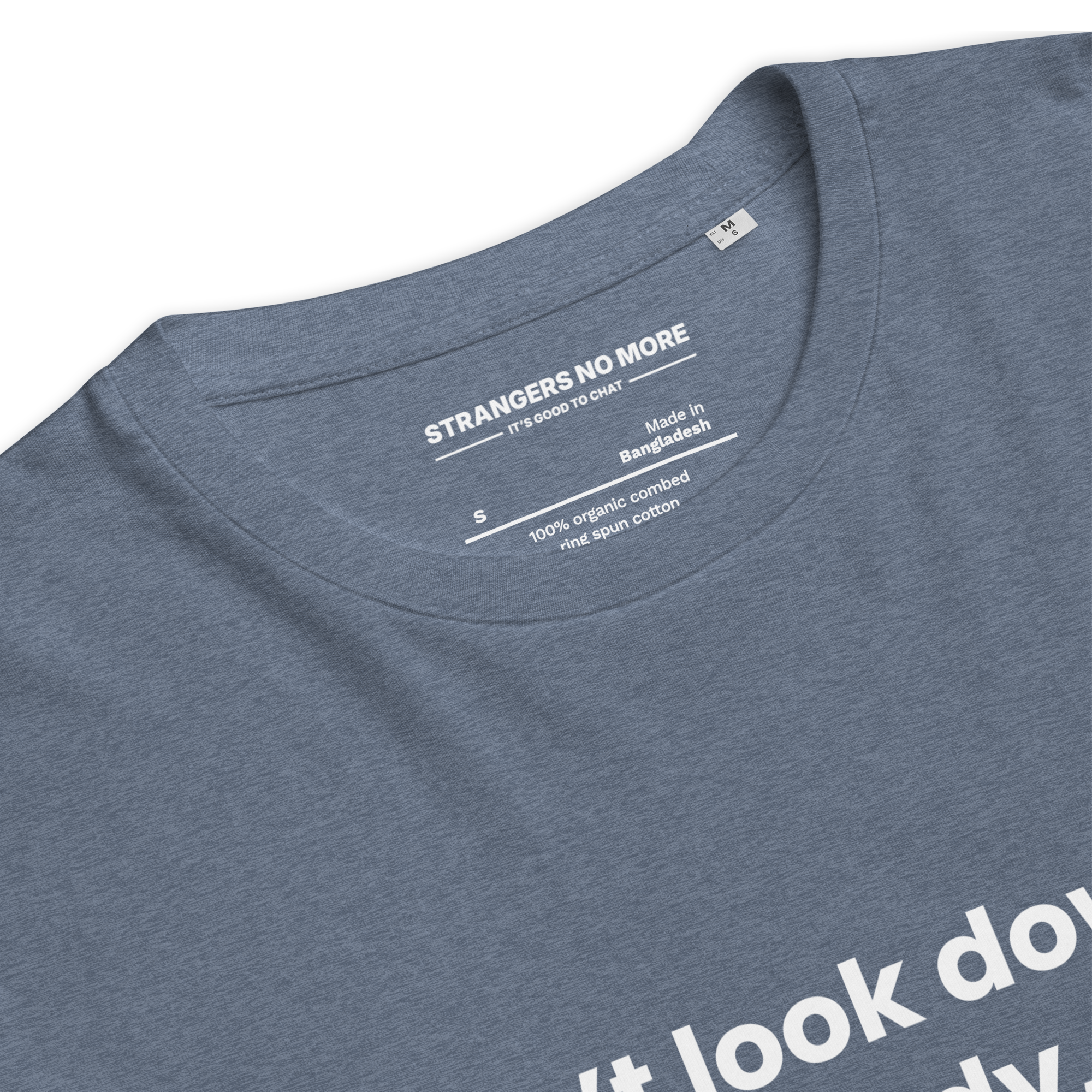 Don't Look Down / Help Them Up Organic Cotton T-Shirt // Unisex