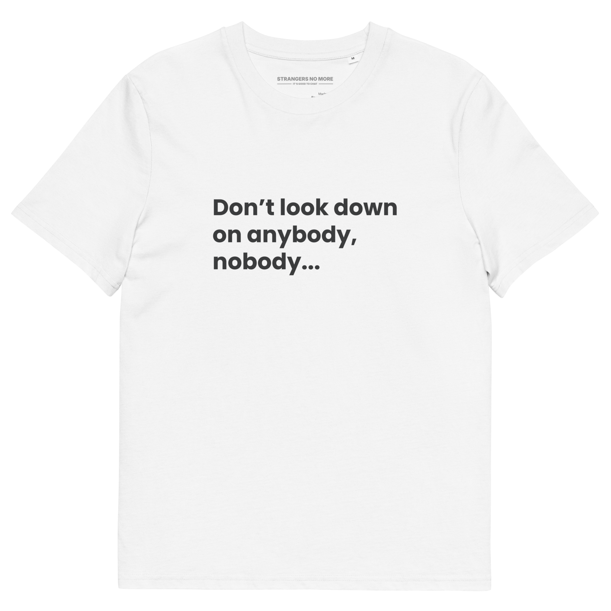 Don't Look Down / Help Them Up Organic Cotton T-Shirt // Unisex