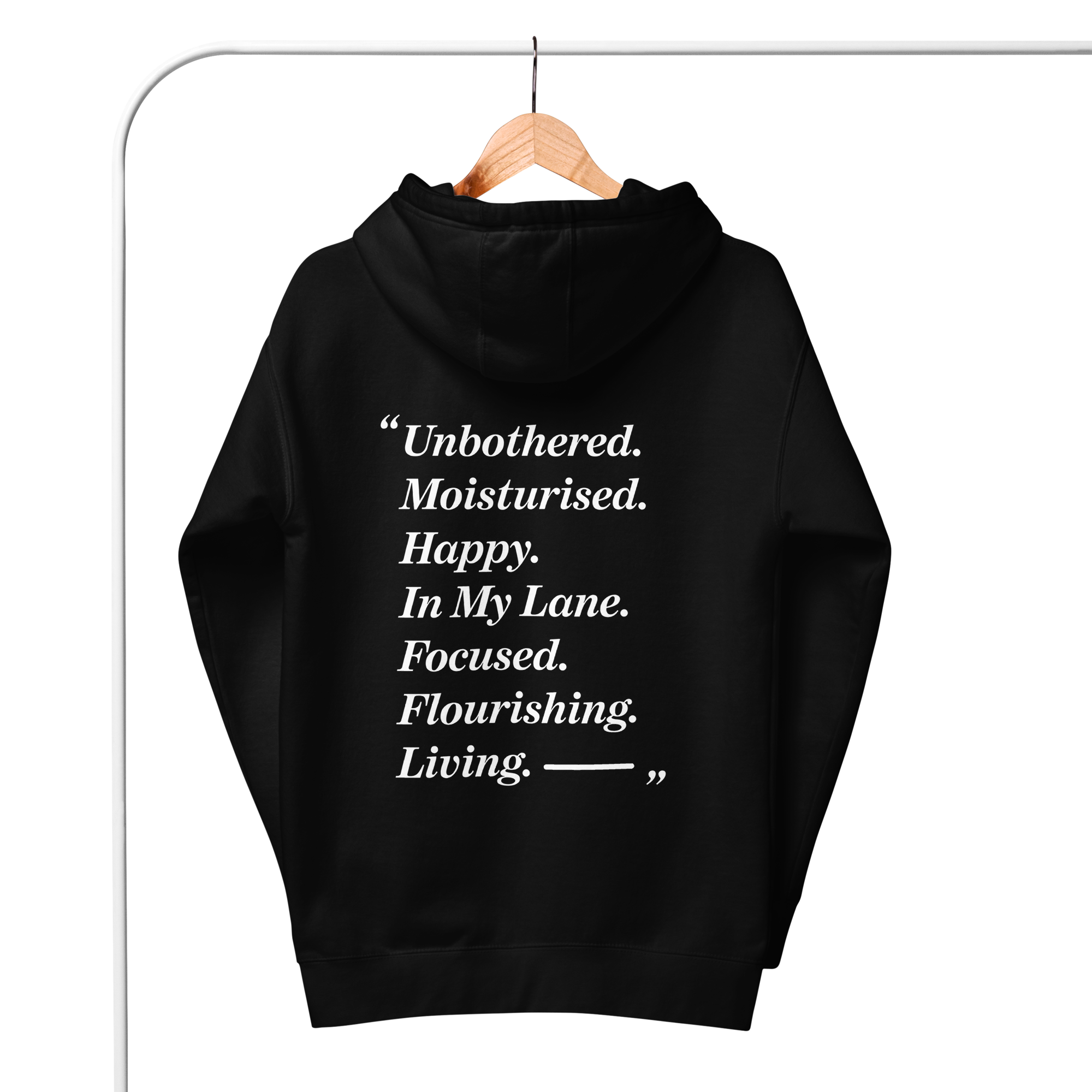 In My Lane... Cotton Embroidered Hoodie // Unisex