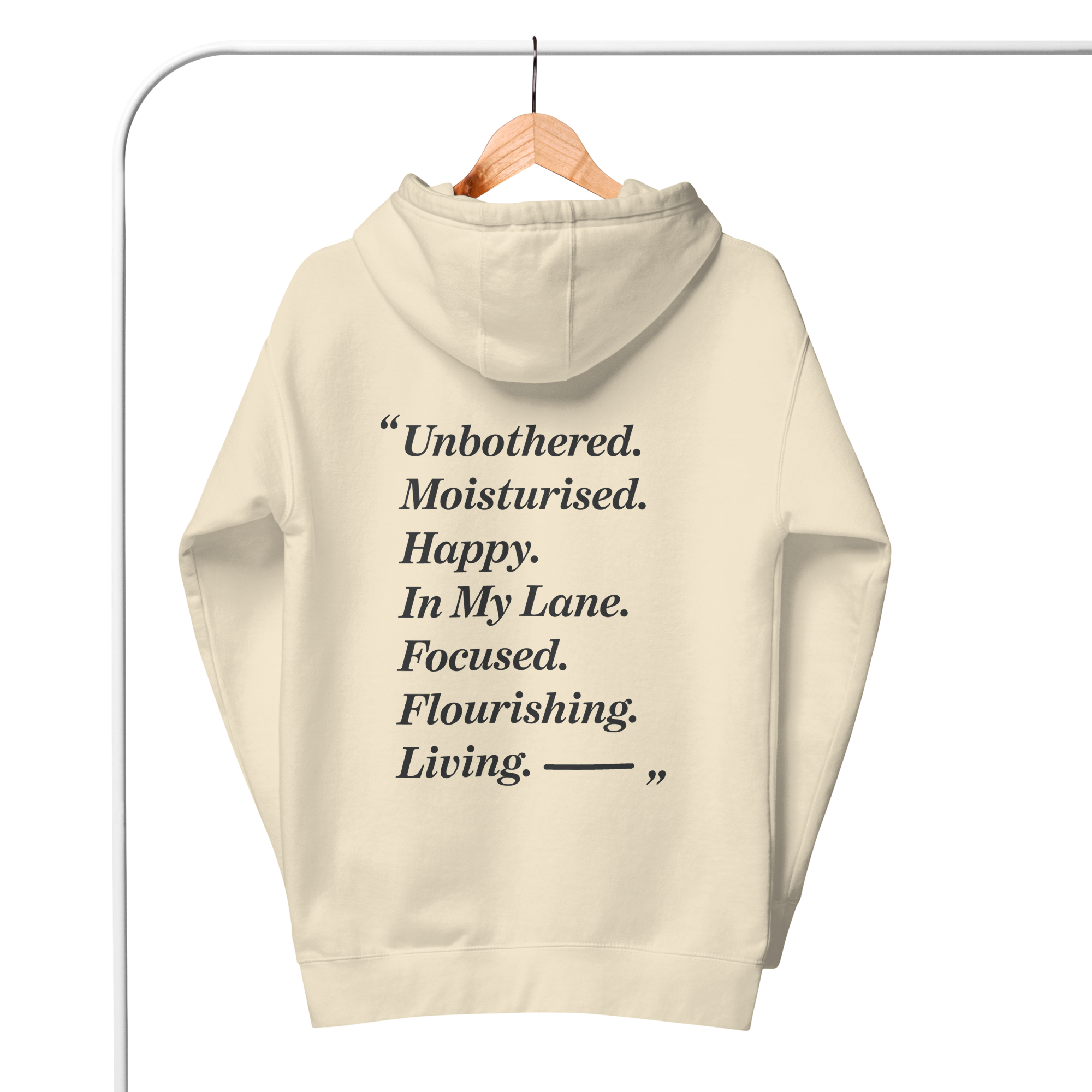 In My Lane... Cotton Embroidered Hoodie // Unisex