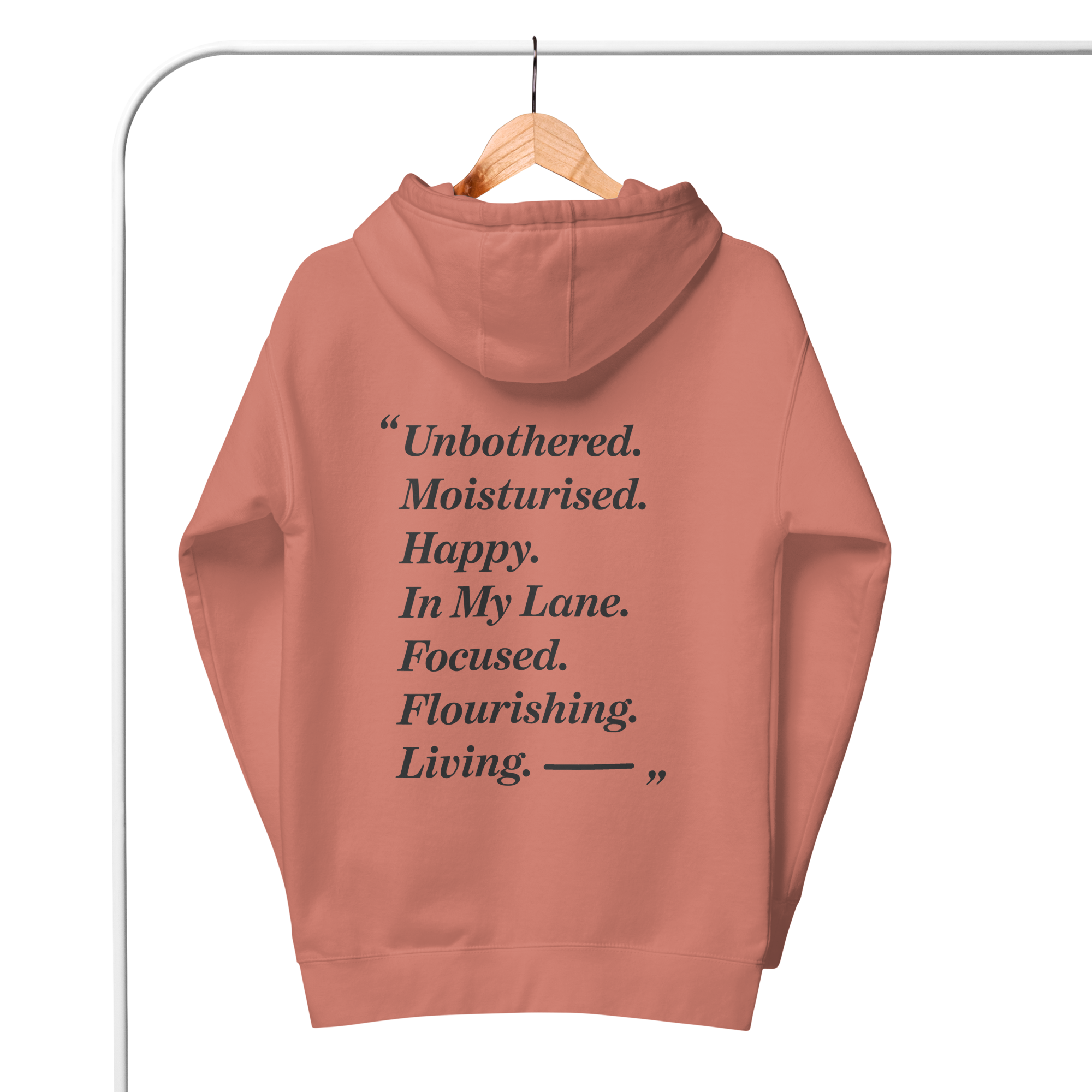 In My Lane... Cotton Embroidered Hoodie // Unisex
