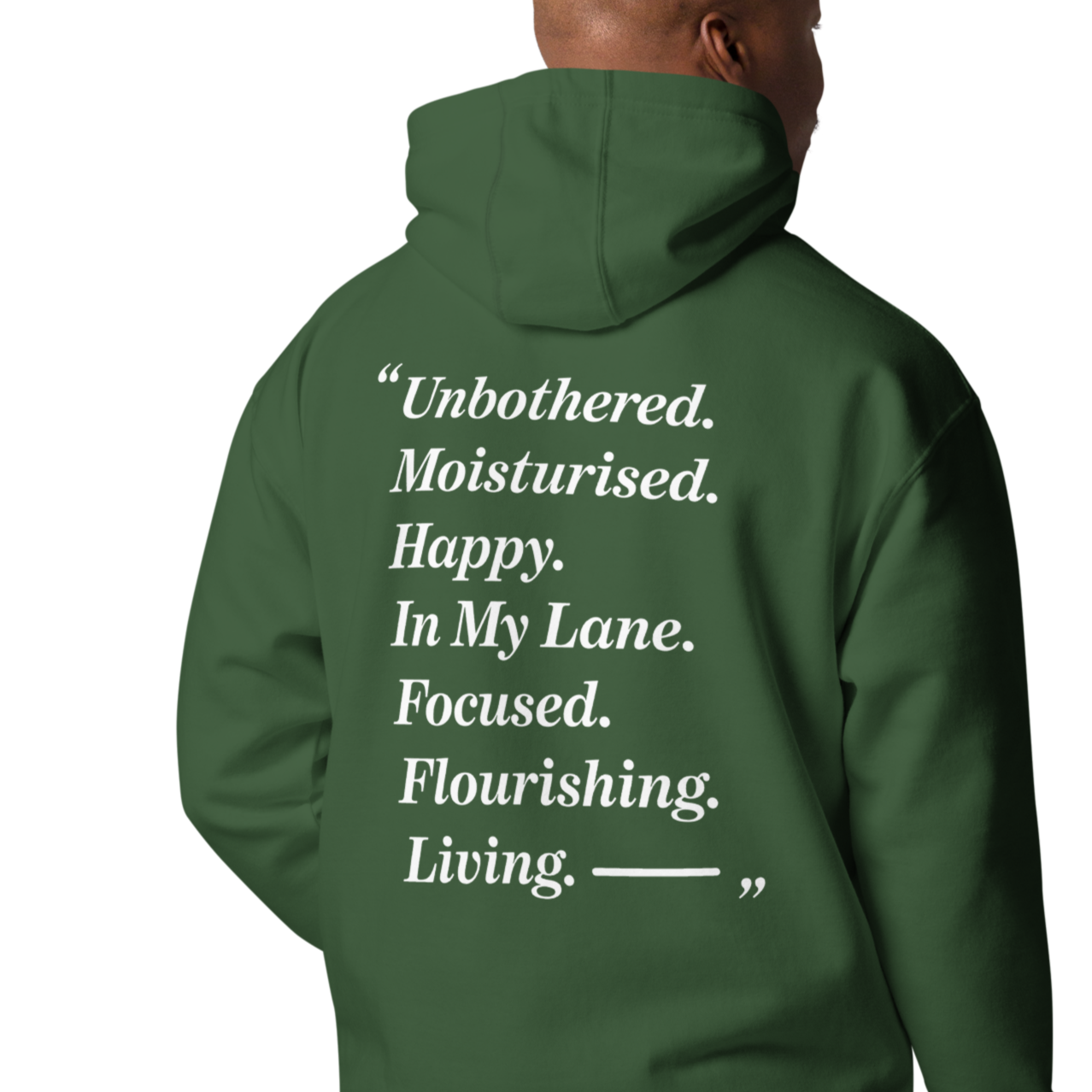 In My Lane... Cotton Embroidered Hoodie // Unisex