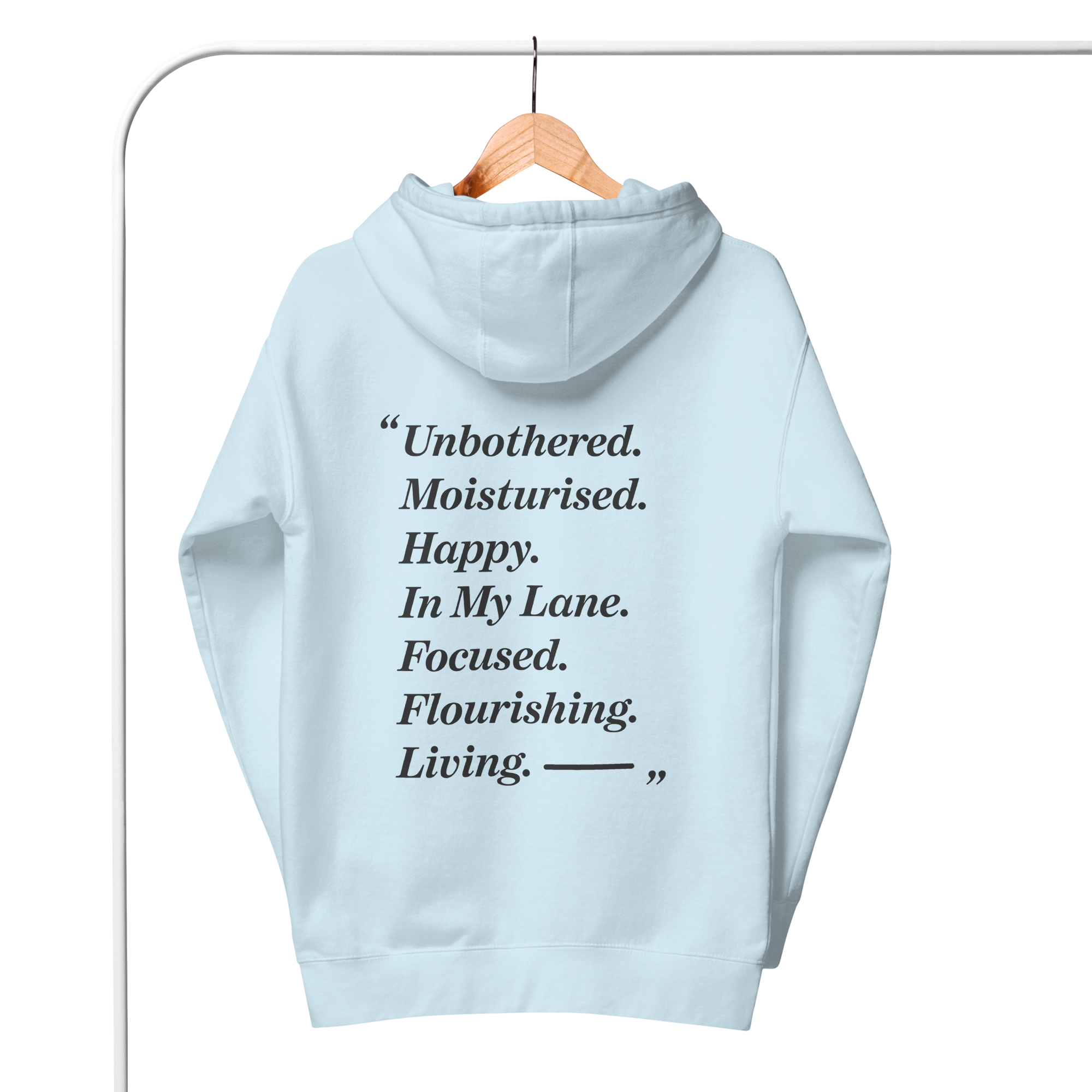In My Lane... Cotton Embroidered Hoodie // Unisex