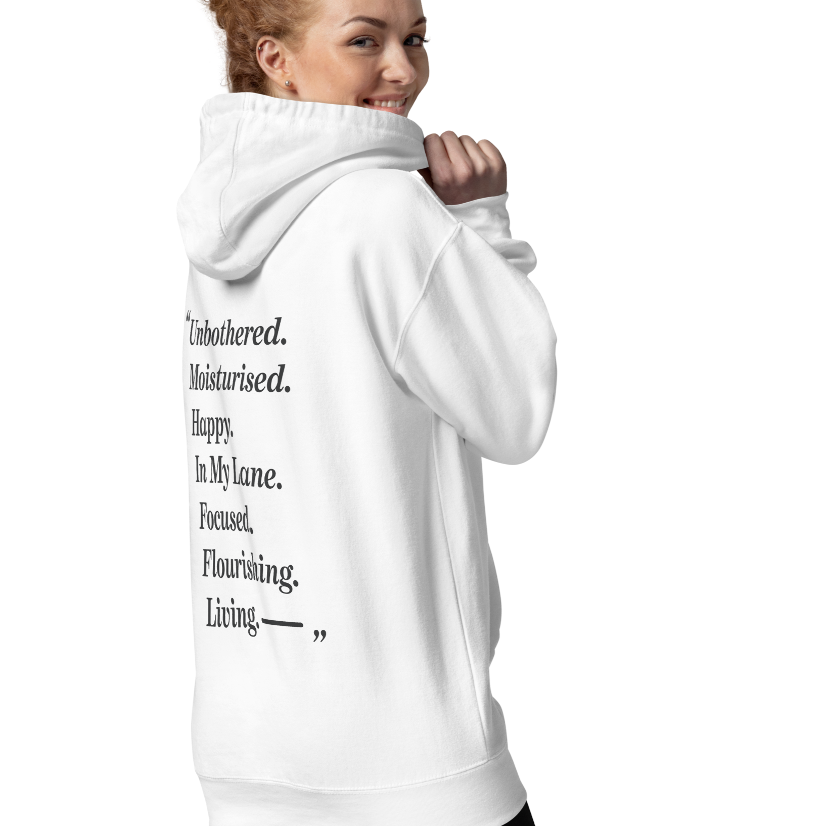In My Lane... Cotton Embroidered Hoodie // Unisex